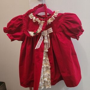 Charming Red Kids Holiday Dress